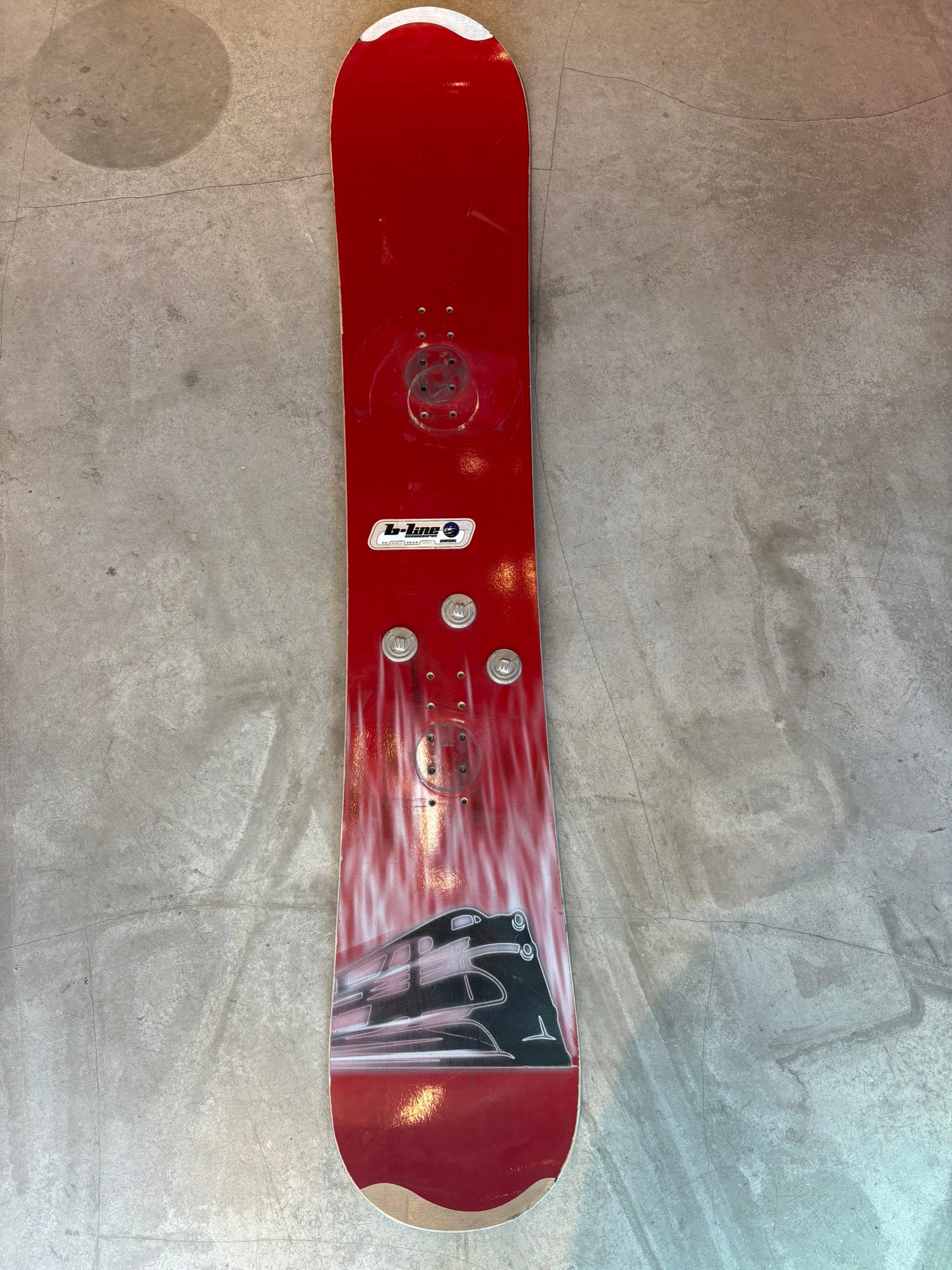 164cm Burton Twisted Snowboard W/ Salomon Force Bindings