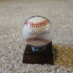 Pete Rose " Charlie hustle " autographed baseball