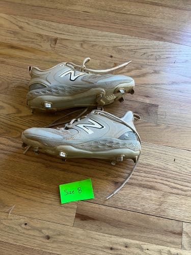 Black Men's Size M 8.0 (W 9.0) Adult New Balance 3000v6 Low Top Metal (Used)