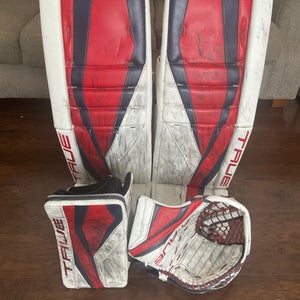 34+2 True L12.2 Regular Goalie Pads Glove and Blocker Full Set Pro Stock