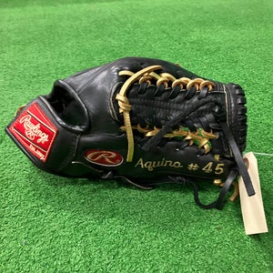 Black Rawlings Heart of the Hide RH Infield Baseball Glove 11.5" (Used)