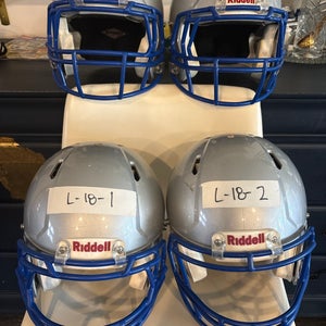 Bundle of 2 Adult Large Riddell Speed Helmet (Used)