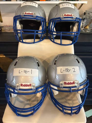Bundle of 2 Adult Large Riddell Speed Helmet (Used)