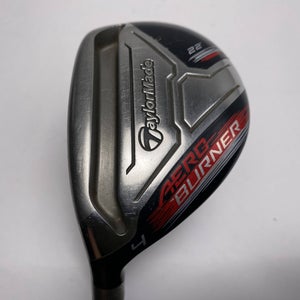TaylorMade Aeroburner Black 4 Hybrid 22* REAX 60g Regular Graphite Mens LH