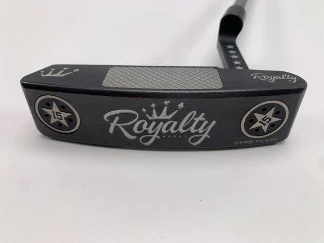 Royalty STR8 Flush Heart Black PVD Putter 35" Mens RH