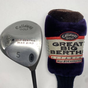 Callaway Big Bertha Warbird 5 Fairway Wood 18* RCH 96 Firm Graphite Mens RH HC