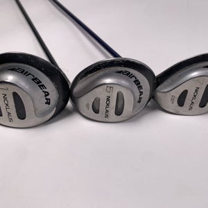 Nicklaus Air Bear Wood Set Driver 5 7 | 10.5* 19* 22* Mens RH- Rattle in Shaft