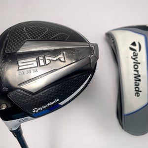 TaylorMade SIM MAX Driver 10.5* Fujikura Pro XLR8 Regular Graphite Mens LH HC