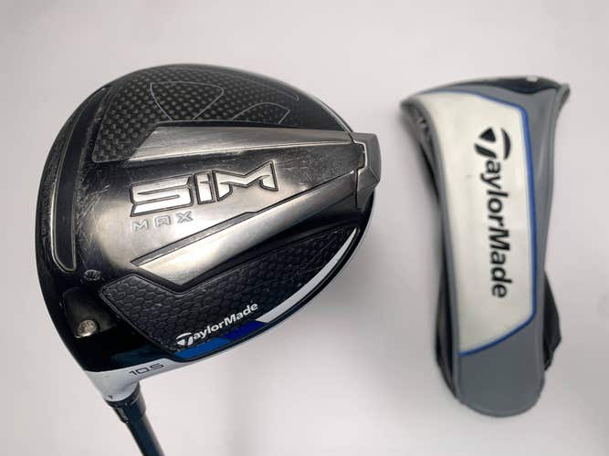 TaylorMade SIM MAX Driver 10.5* Fujikura Pro XLR8 Regular Graphite Mens LH HC