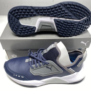 Puma GS.One Golf Shoes Navy Blue Gray White Men's SZ 9 (195405 03)
