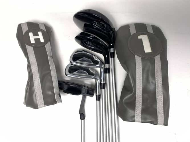 Powerbilt Club Set Driver 5H 7i PW Putter Youth Graphite Junior RH HC