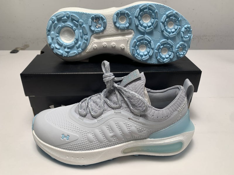Under Armour Phantom Fore Waterproof Golf Shoes Grey Womens SZ 8.5 (3028244-101)