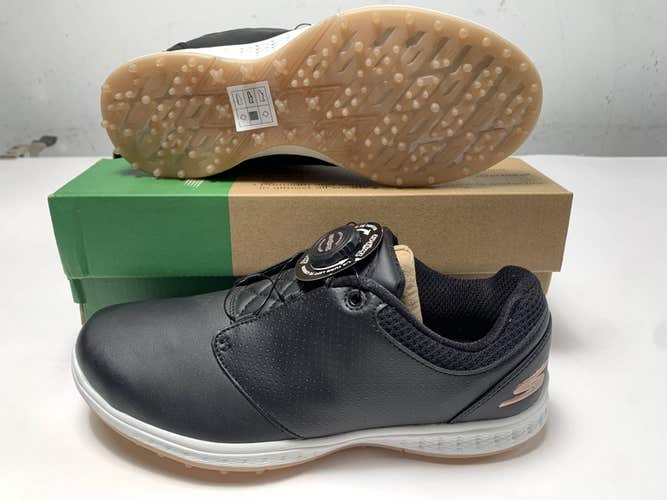 Skechers Go Golf Elite 3-Twist Waterproof Golf Shoes Black Womens SZ 7.5(123012)