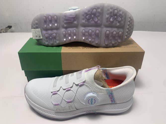 Skechers Go Golf Elite 5-Slip'In Waterproof Golf Shoes White Womens SZ 7(123062)