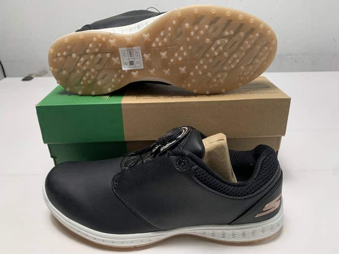 Skechers Go Golf Elite 3-Twist Waterproof Golf Shoes Black Womens SZ 9.5(123012)
