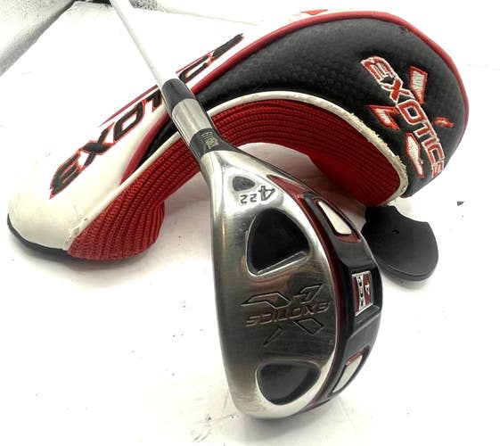 Tour Edge Exotics XCG4 Hybrid 4H 22* Graphite Fubuki Stiff Shaft w/HC