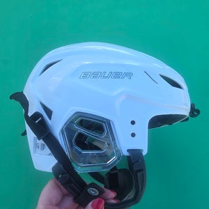 White Small Bauer Hyperlite Helmet (Used)