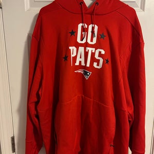 New England Patriots Red Men's XXXL Nike Sweatshirt (Used)