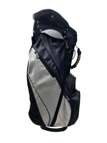 Used MG Golf CART BAG Mens Cart Bag Black And Silver 11835-S000203108