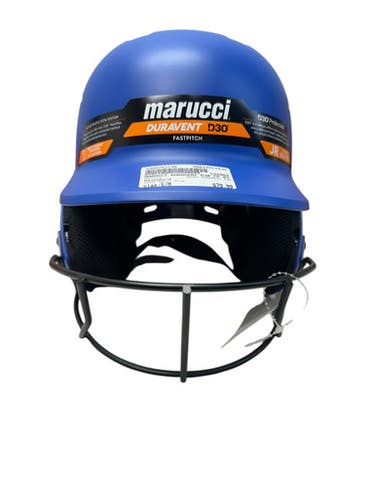 Used Marucci DURAVENT D30 Batting Helmet w/Mask Royal Blue S/M 11835-S000203148