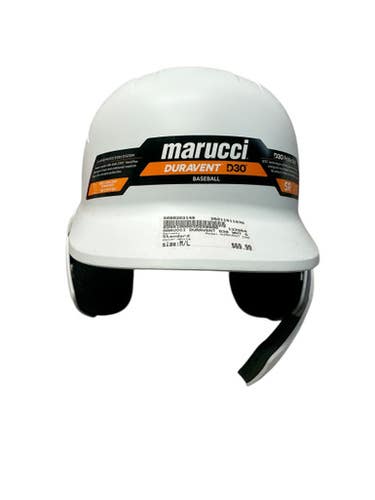 Used Marucci DURAVENT D30 Batting Helmet No Mask White M/L 11835-S000203149
