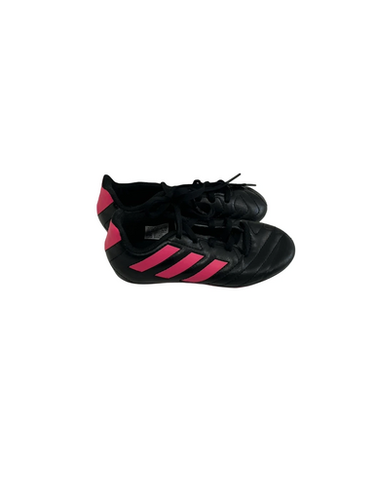 Used Adidas GOLETTO Soccer Cleats Black And Pink Youth 11.0 11692-S000145364
