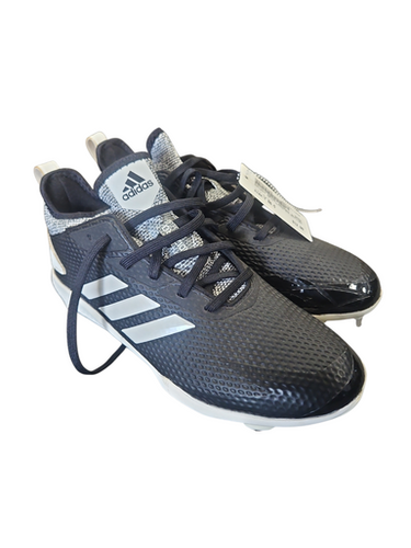 Used Adidas METAL ADIDAS BLA/WHI CLEAT BB/SB Cleats Black Youth 06.5 11850-S000022735