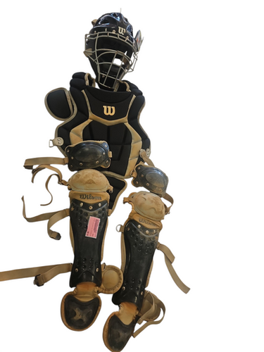 Used Wilson ALL BLACK FULL CATCHERS SET Catchers Equipment Other 11850-S000021886