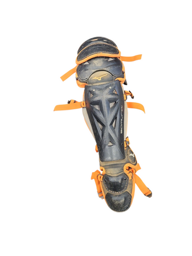 Used Mizuno SAMURAI Y 14.5 INCH Catchers Leg Guards None Junior 11850-S000022048