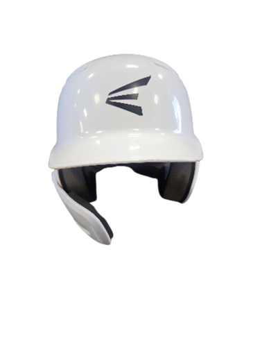 Used Easton WHITE HELMET W/CHIN GUARD Batting Helmet No Mask White MD 11850-S000022108