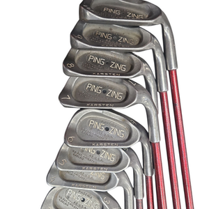 Used Ping ZING BLACK DOT Mens Iron Set RH 3I-PW 11850-S000022202