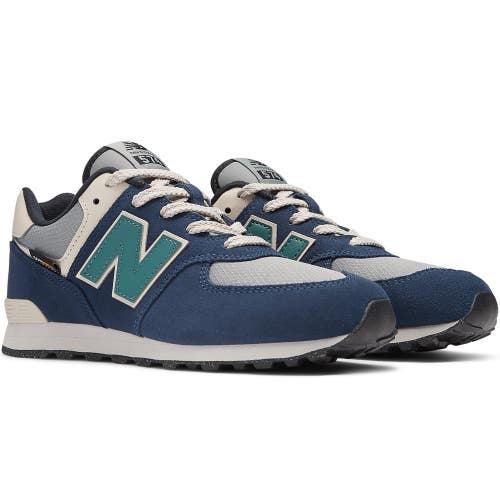 New Balance 574 GC574SOA Sneaker Big Kids 6.5 Blue Suede Lifestyle Shoes DWA3405