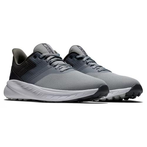 FootJoy Flex Sneakers Men's Gray Charcoal Low Top Spikeless Golf Shoes DWA3533