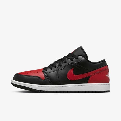 Air Jordan 1 Low 553558-067 Sneaker Men's 11.5 Black Red Lifestyle Shoes DWA3467