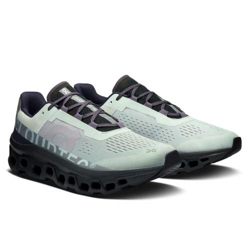 On Cloudmonster 61.97656 Sneaker Men's US 11 Glacier Black Running Shoes DWA3427