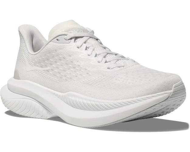 Hoka One One Mach 6 1164033-WWH Sneakers Women's 9.5 White Running Shoes DWA3529