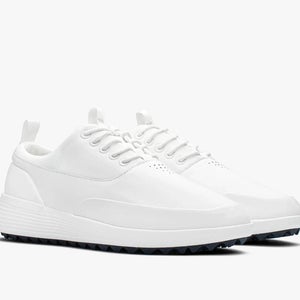 Wolf & Shepherd Crossover Sneaker Mens US 12.5 White Leather Golf Shoes HAWK1682