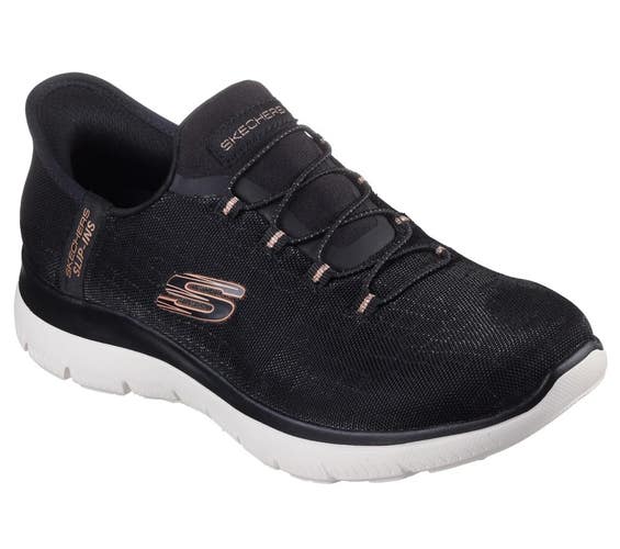 Skechers Summits - Classy Night Sneakers Women's 10 Black Comfort Shoes HAWK947