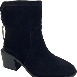 Vince Camuto Kortimy Boots Women's US 7M Black Suede Pointed Toe Bootie HAWK957