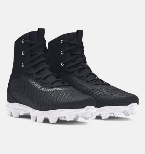 Under Armour Highlight 2 RM 3027322-001 Boys 3.5 Black Football Cleats HAWK1128