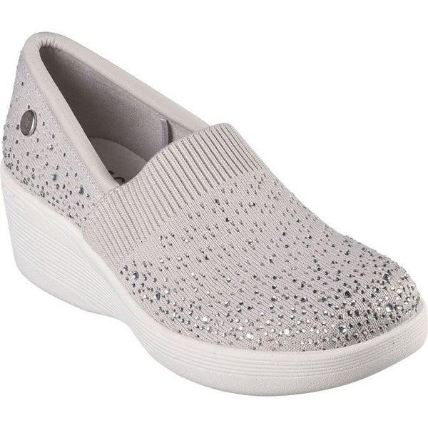 Skechers Martha Stewart Pier-Lite-Reflection Women 6 Silver Wedge Shoes HAWK1153