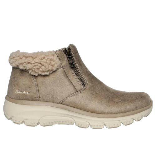 Skechers Easy Going-Social Mode 167868-MUSH Women 10 Mushroom Cozy Boot HAWK1647