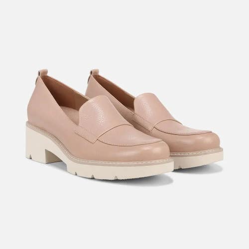 Naturalizer Darry H7079L9651 Loafer Women 8 Mauve Leather Slip On Shoes HAWK1006