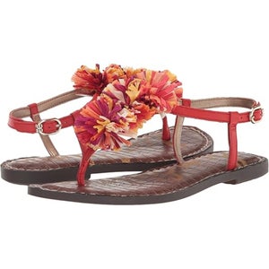 Sam Edelman Gillie Mini Sandals Girls 13 Bright Poppy Adjustable Strap HAWK1004