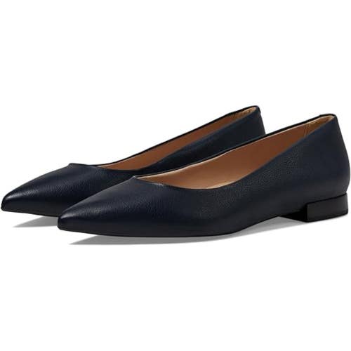 Marc Joseph New York Jane Street Women's US 6 Navy Napa Leather Flats HAWK1019