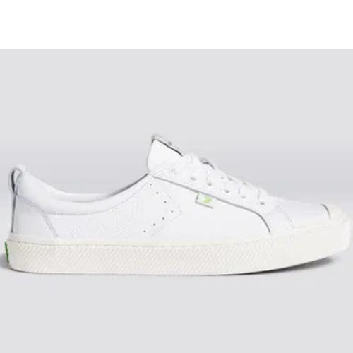 Cariuma OCA 100204W Sneakers Men's US 7 White Leather Lifestyle Shoes HAWK1189