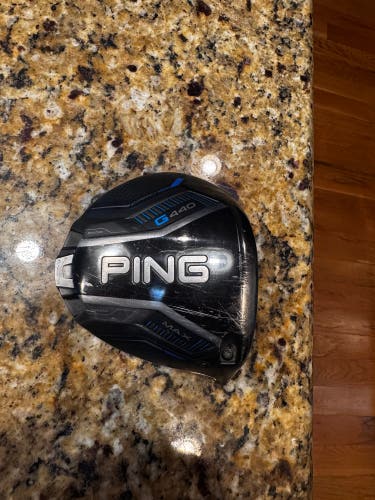 Men's 2025 Ping G440 Max Right Handed Driver 9 Loft. only head no shaft