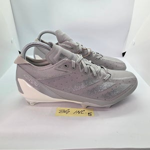 Men's Adidas Adizero Electric Football Cleats Size 7.5 Grey / Silver IE4386 NEW