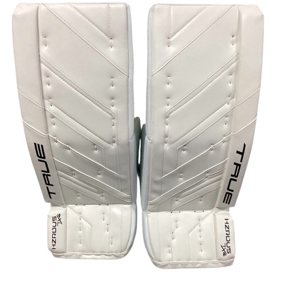New 29" plus 2 True HZRDUS 7X4 Goalie Leg Pads-White