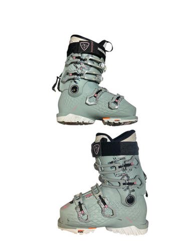 Used Rossignol ALLTRACK Womens DH Ski Boot Teal 235 MP - J05.5 - W06.5 11873-C000229623